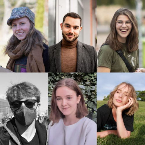 Der Vorstand der Grünen Jugend Berlin Nord:Josepha, Sophie, Lilly, Ariane, Tim und Lukas
